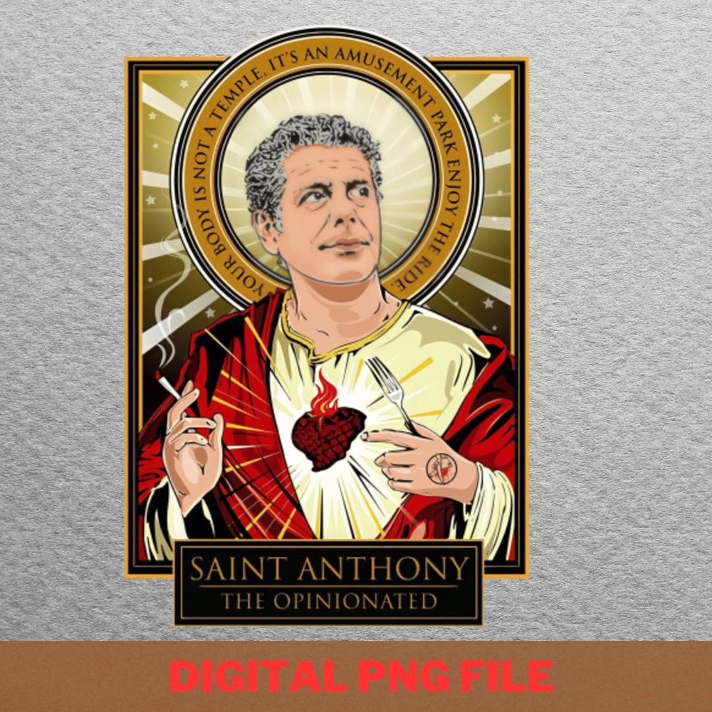 Anthony Bourdain Enjoyed Travel PNG, Anthony Bourdain PNG, Master Chef Digital Png Files.jpg