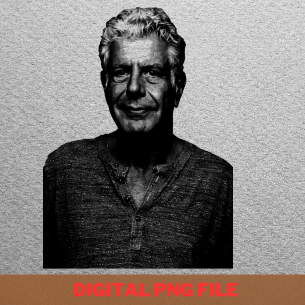 Anthony Bourdain Loved Travel PNG, Anthony Bourdain PNG, Master Chef Digital Png Files.jpg