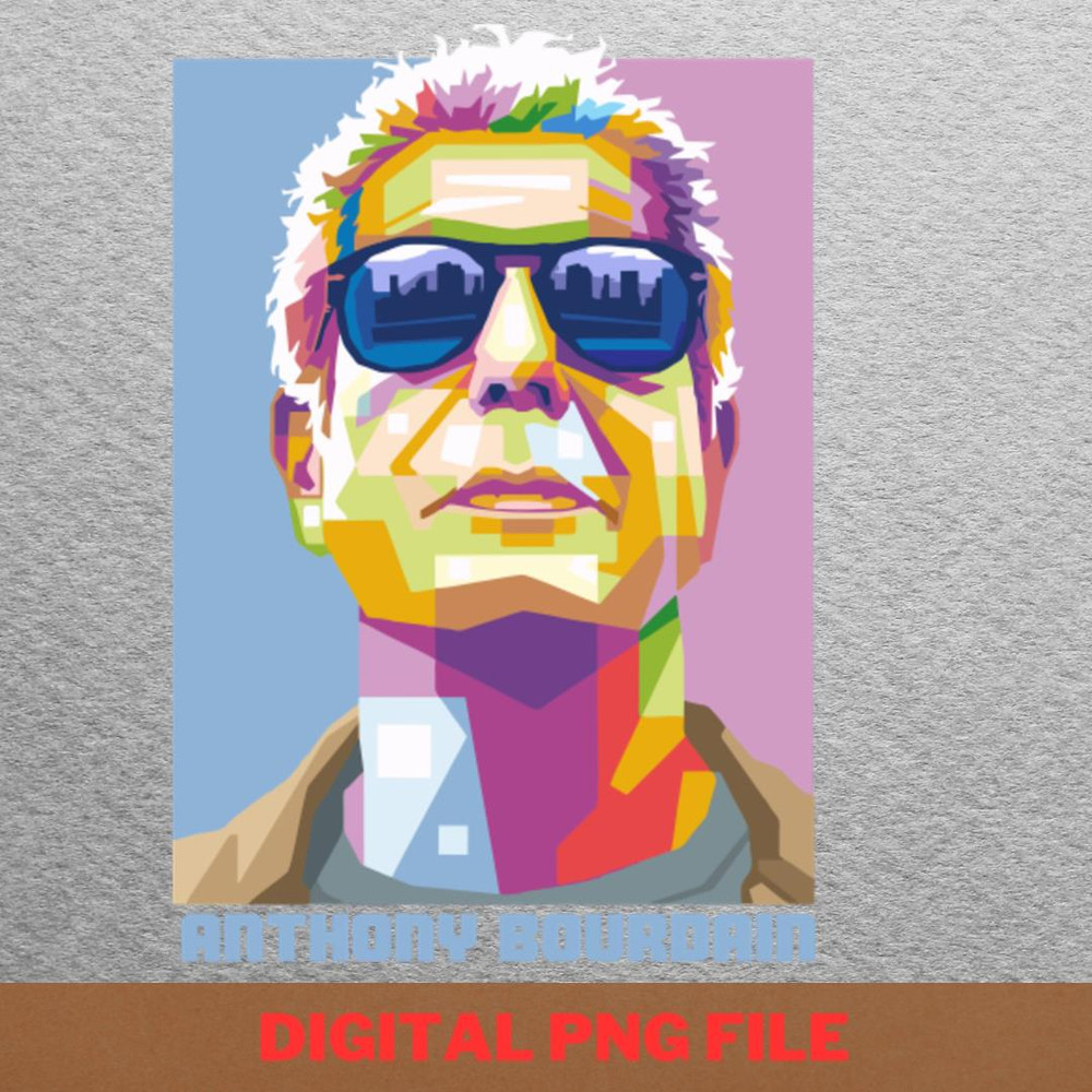 Anthony Bourdain Savored Flavors PNG, Anthony Bourdain PNG, Master Chef Digital Png Files.jpg