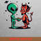 Alien And Devil  - Dance With Shadows PNG, Evil Dead PNG, Halloween Digital Png Files.jpg