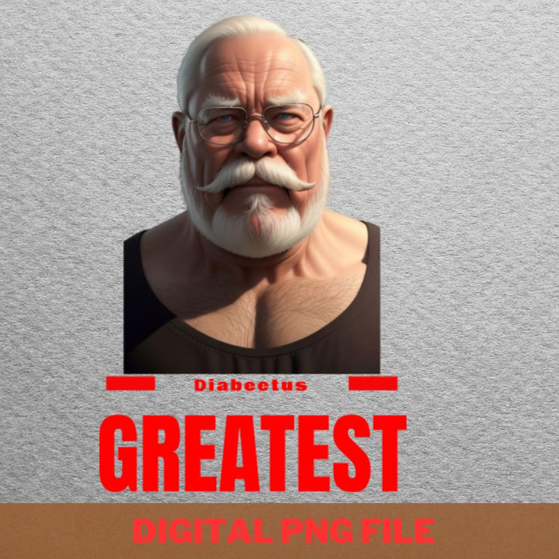 Diabeetus Courage Prints PNG, Diabeetus PNG, Wilford Brimley Digital Png Files.jpg