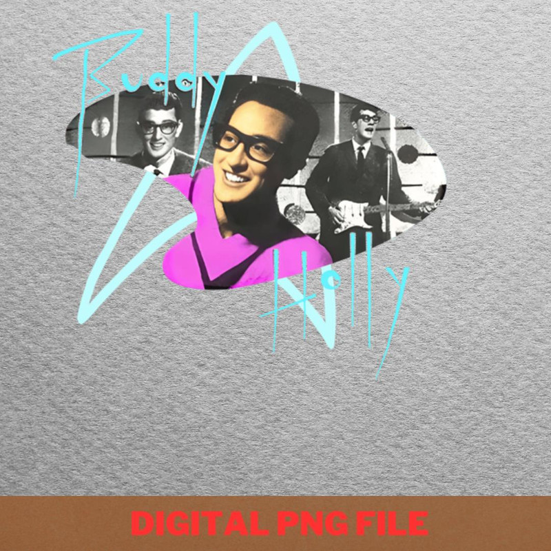 Buddy Holly Canvas PNG, Buddy Holly PNG, Rock And Roll Digital Png Files.jpg