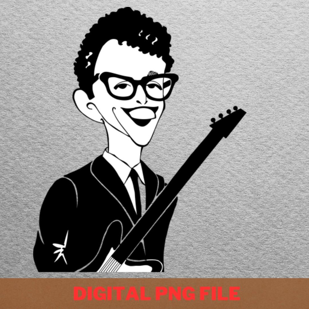 Buddy Holly Icon PNG, Buddy Holly PNG, Rock And Roll Digital Png Files.jpg