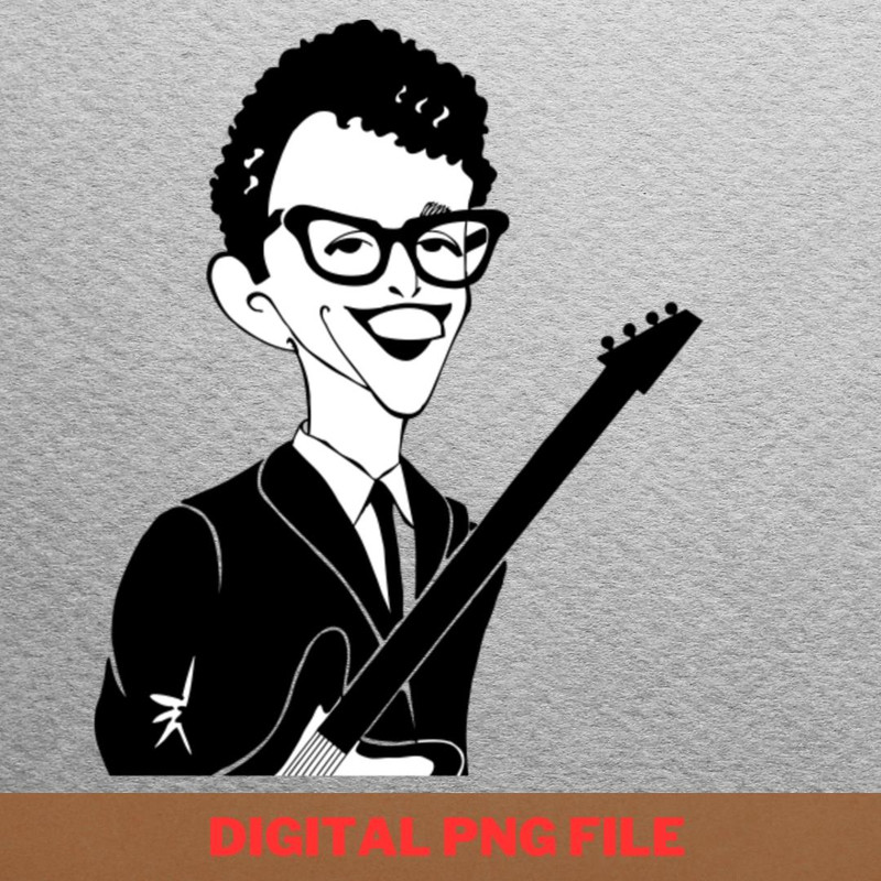 Buddy Holly Icon PNG, Buddy Holly PNG, Rock And Roll Digital Png Files.jpg