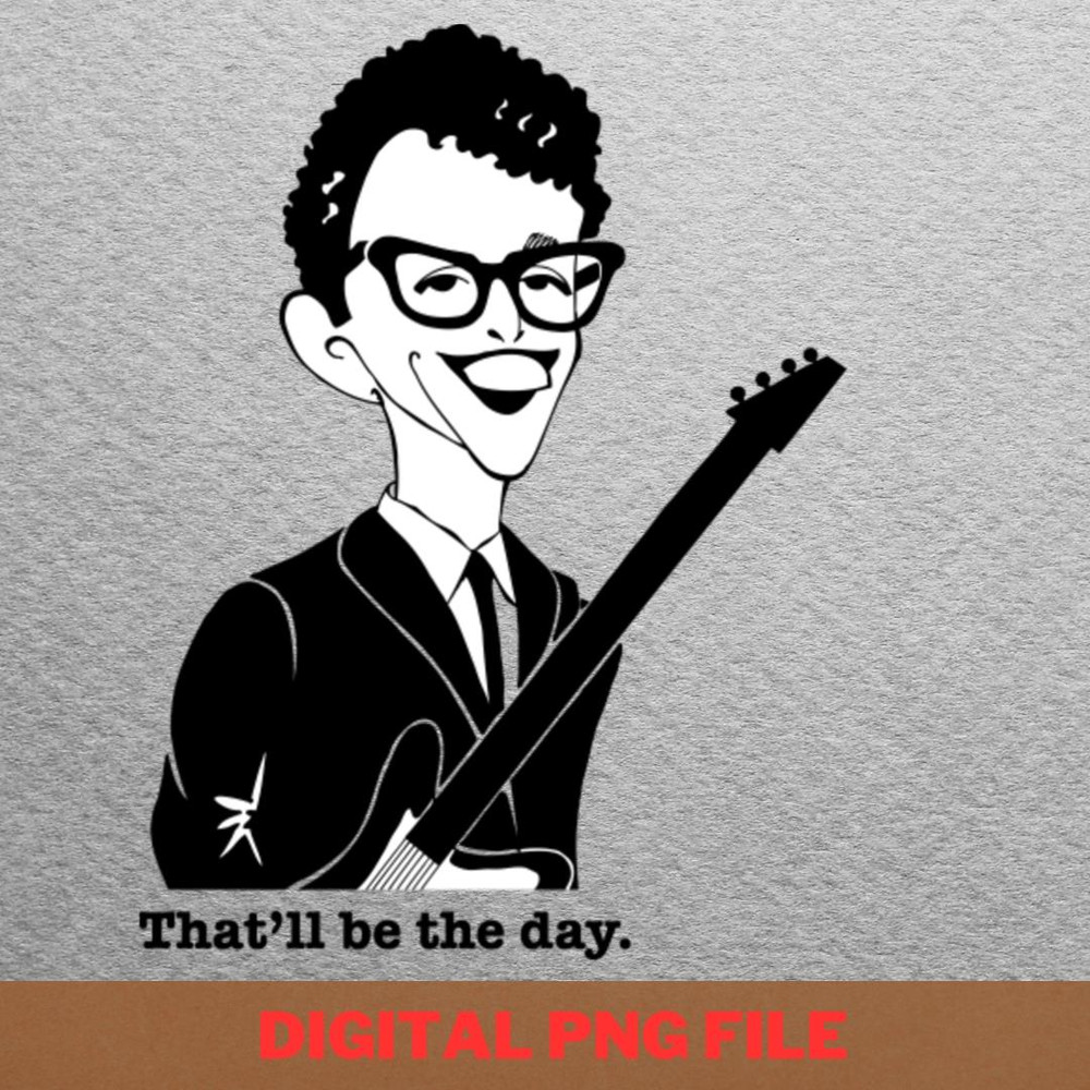 Buddy Holly Legend PNG, Buddy Holly PNG, Rock And Roll Digital Png Files.jpg