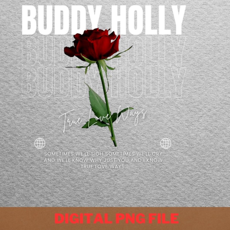 Buddy Holly Roll PNG, Buddy Holly PNG, Rock And Roll Digital Png Files.jpg