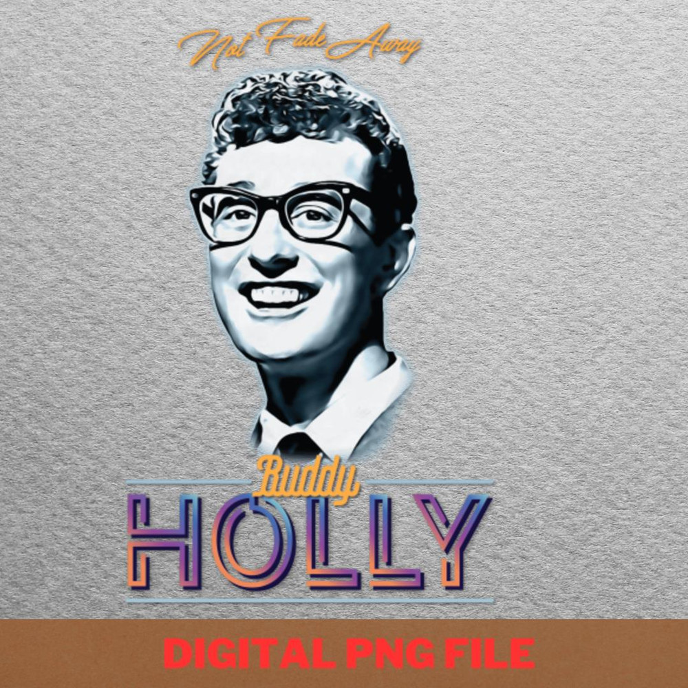Buddy Holly Singer PNG, Buddy Holly PNG, Rock And Roll Digital Png Files.jpg