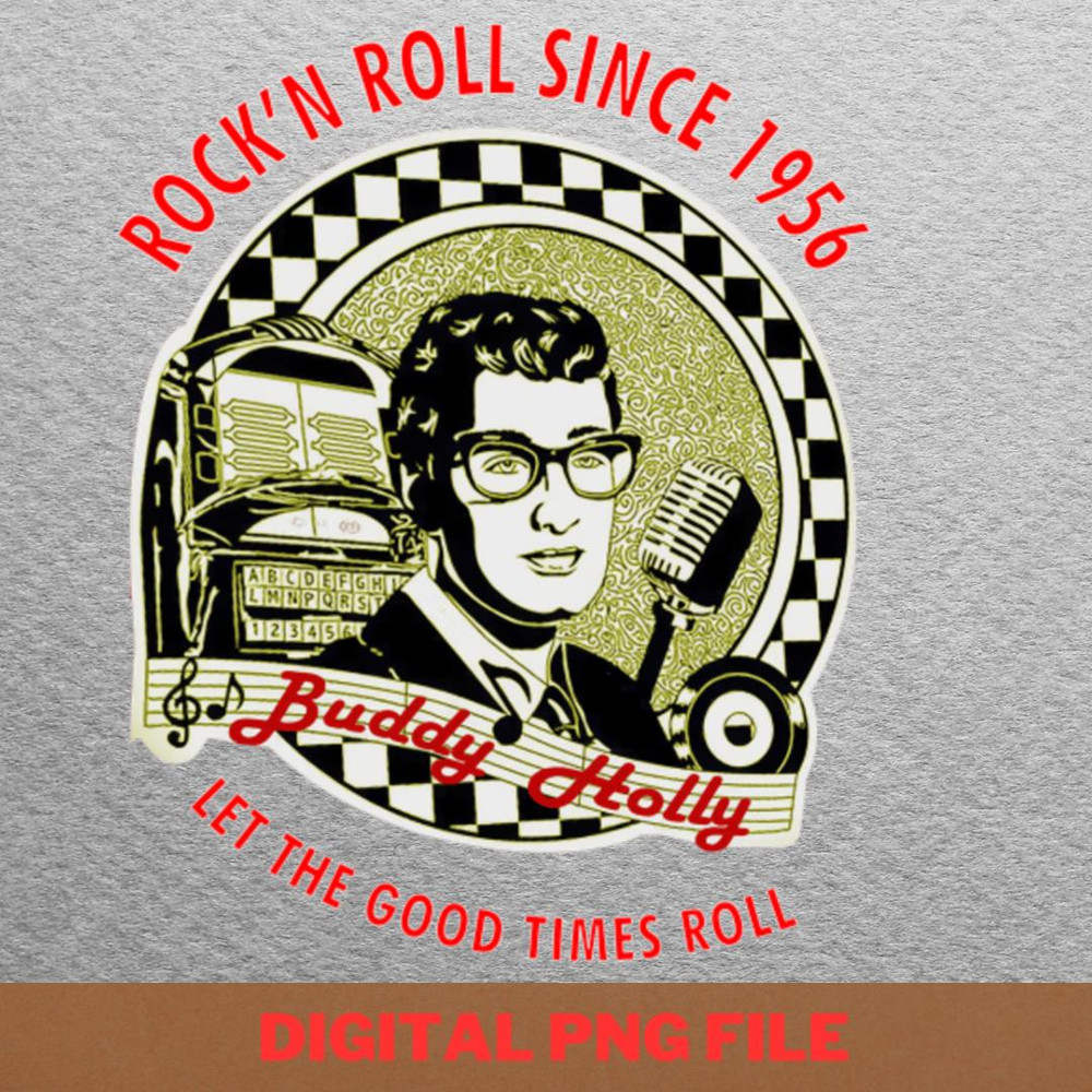 Buddy Holly Star PNG, Buddy Holly PNG, Rock And Roll Digital Png Files.jpg