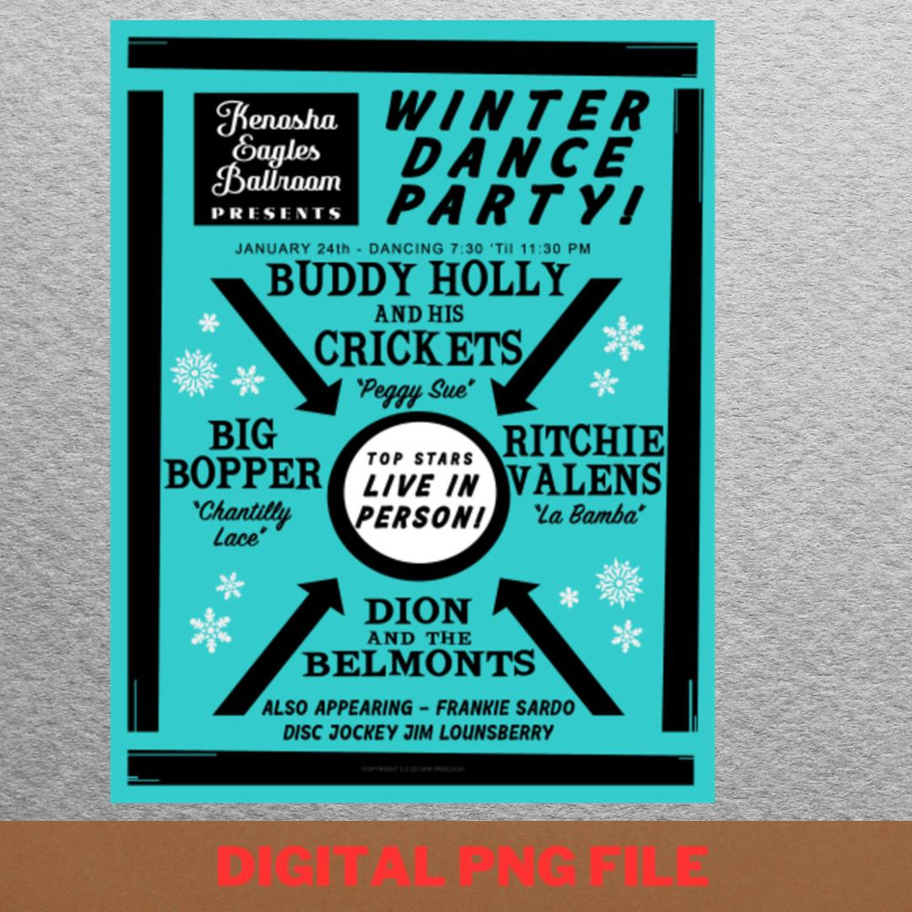 Buddy Holly Tour PNG, Buddy Holly PNG, Rock And Roll Digital Png Files.jpg