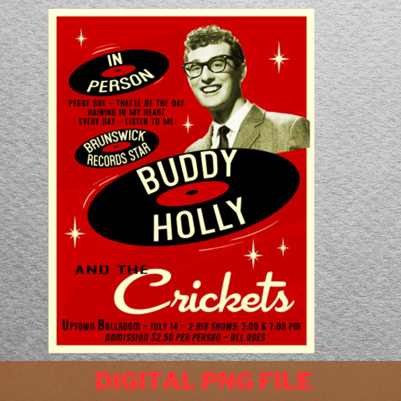 Buddy Holly Voice PNG, Buddy Holly PNG, Rock And Roll Digital Png Files.jpg