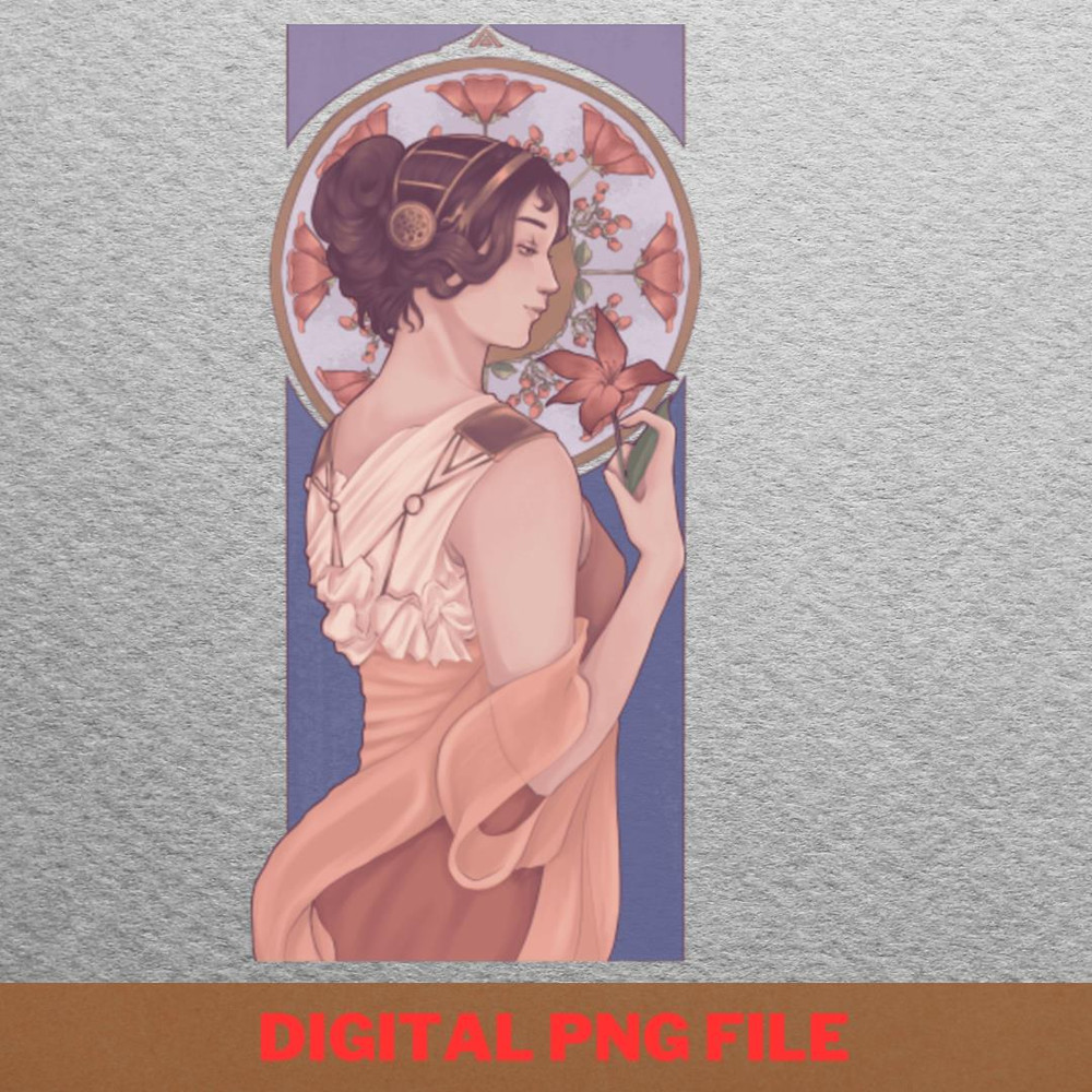 Alphonse Mucha Skirts PNG, Alphonse Mucha PNG, Art Nouveau Digital Png Files.jpg