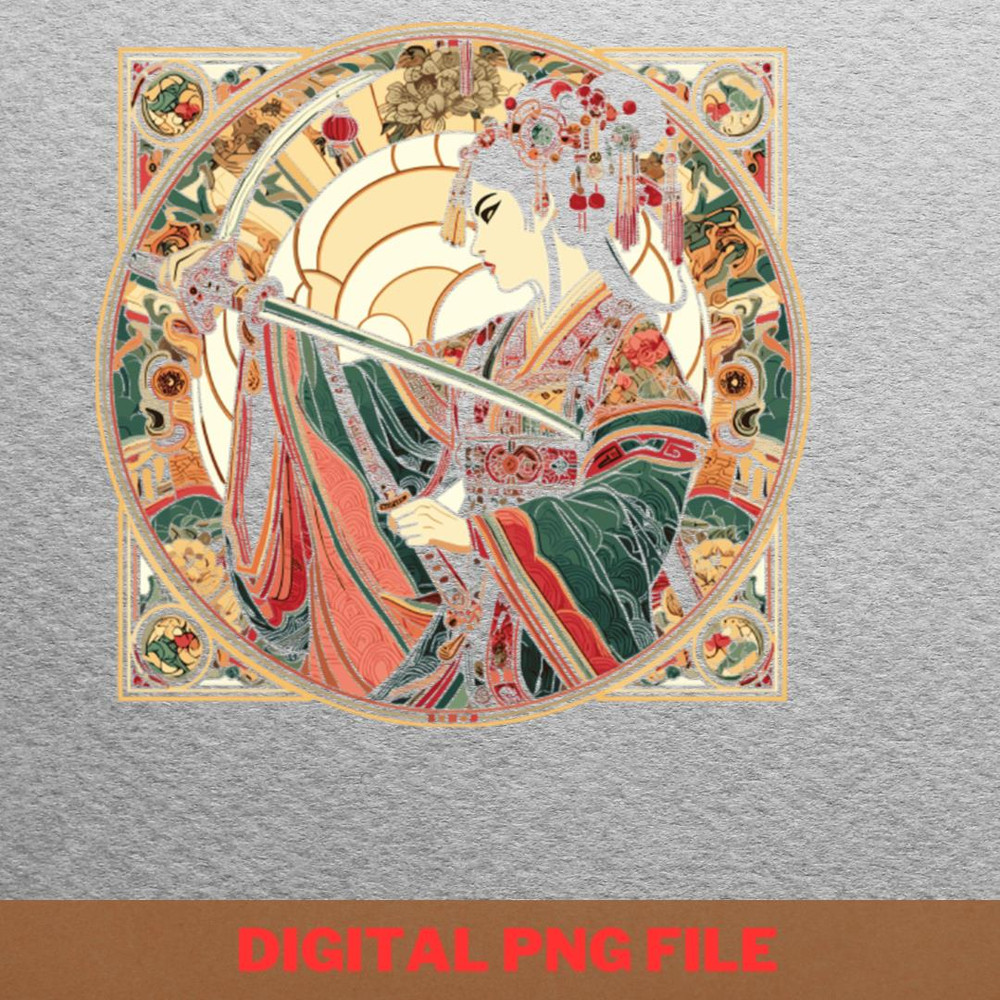 Alphonse Mucha Stickers PNG, Alphonse Mucha PNG, Art Nouveau Digital Png Files.jpg