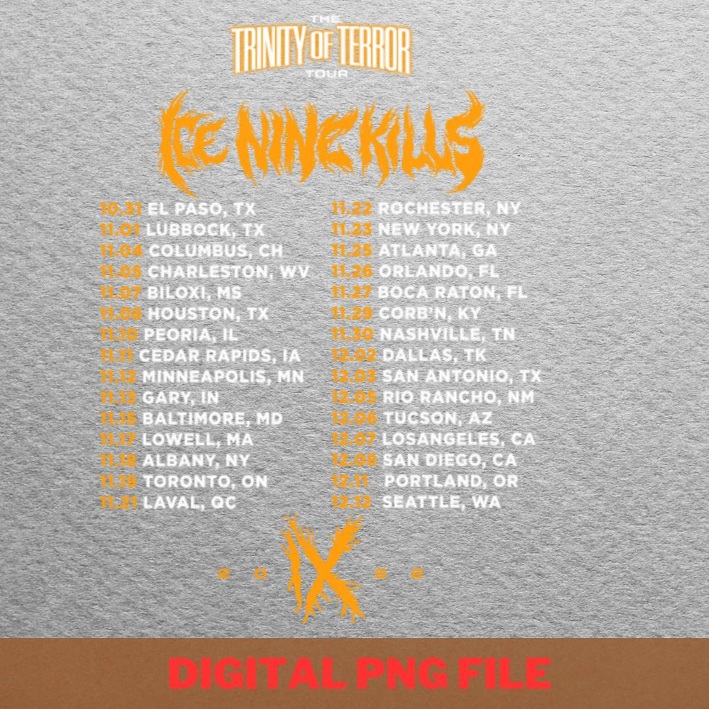 Ice Nine Kills Killer Vibes PNG, Ice Nine Kill PNG, Heavy Metal Digital Png Files.jpg