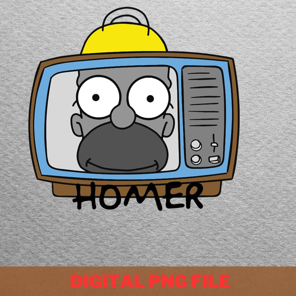 Homer Simpson Entertain PNG, Homer Simpson PNG, The Simpsons Digital Png Files.jpg