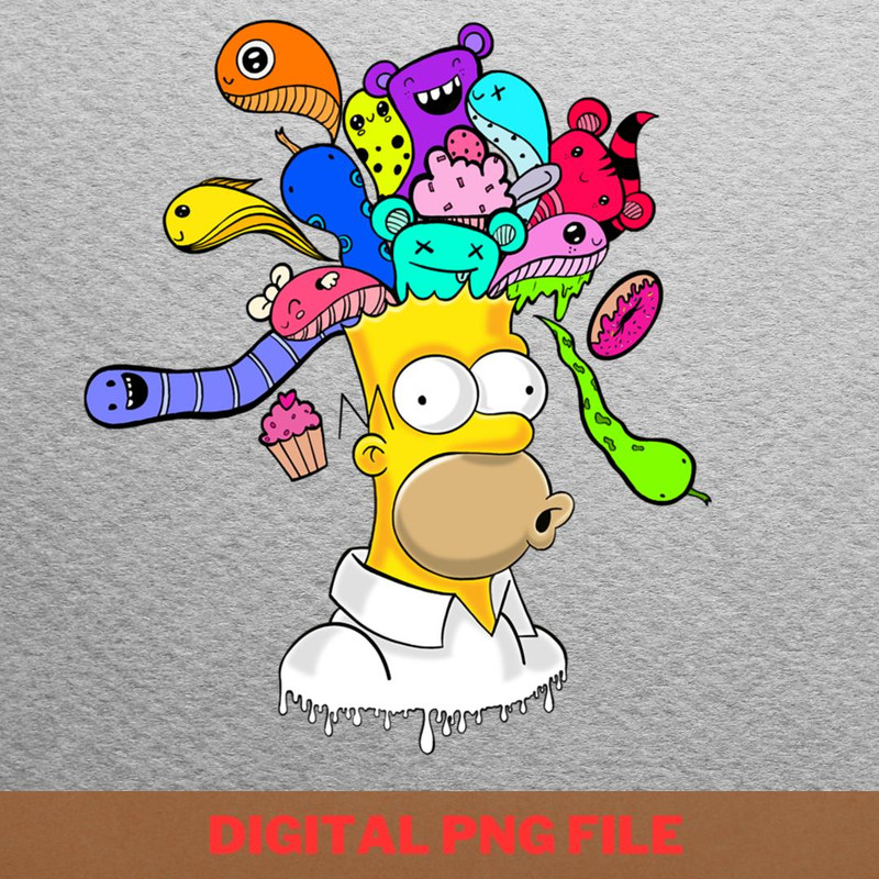 Homer Simpson Sleep PNG, Homer Simpson PNG, The Simpsons Digital Png Files.jpg