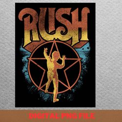 rush band favourites png, rush band png, classic rock digital png files