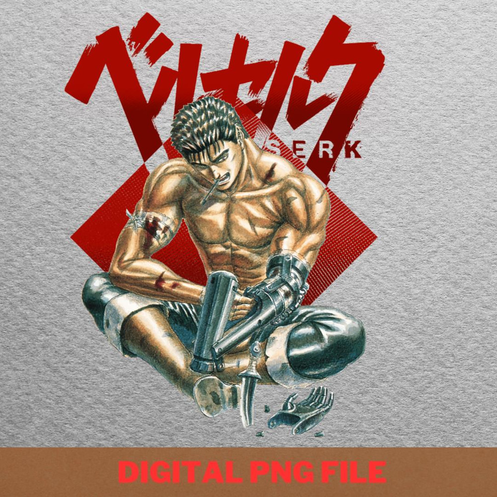 Berserk Bloody Sword PNG, Berserk PNG, Black Swordsman Digital Png Files.jpg