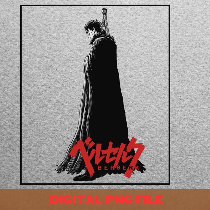 Berserk Cursed Blade PNG, Berserk PNG, Black Swordsman Digital Png Files.jpg