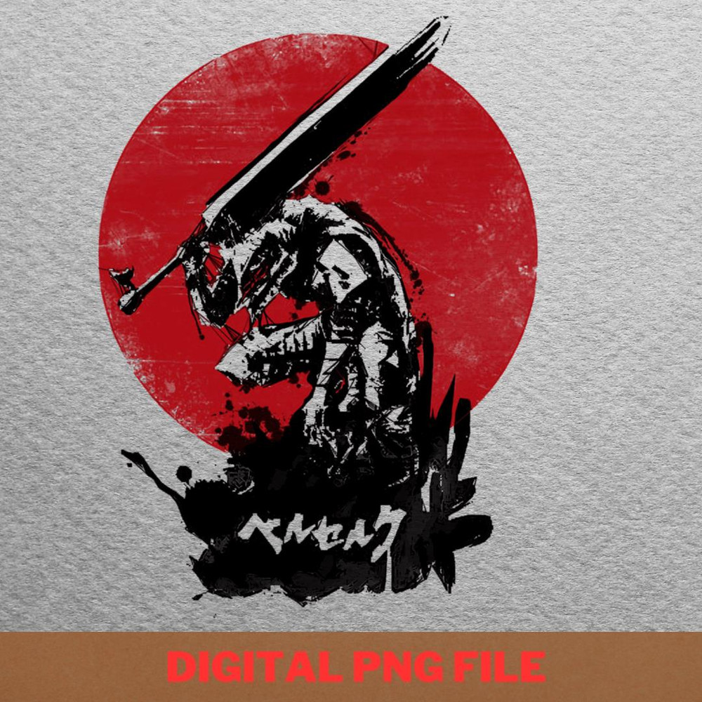 Berserk Hopeless Dreams PNG, Berserk PNG, Black Swordsman Digital Png Files.jpg