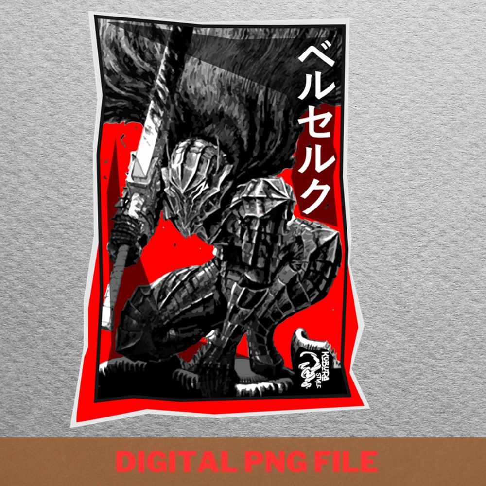 Berserk Savage Dance PNG, Berserk PNG, Black Swordsman Digital Png Files.jpg