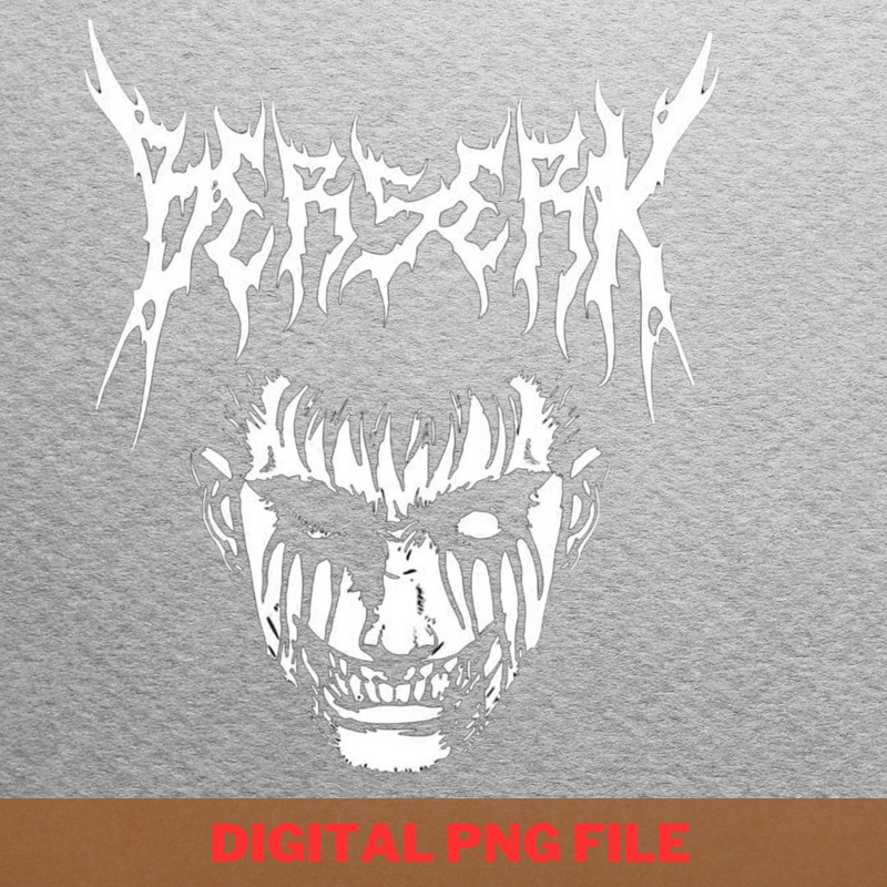 Berserk Screaming Chains PNG, Berserk PNG, Black Swordsman Digital Png Files.jpg