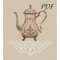 Cross Stitch Pattern Pdf Vintage Teapot Design For Embroidery 2