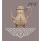 Cross Stitch Pattern Pdf Vintage Teapot Design For Embroidery 3