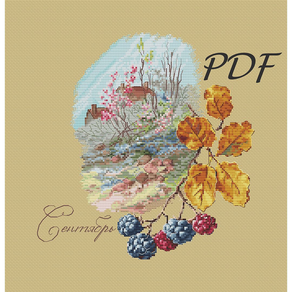 Cross Stitch September Cross Stitch Patterns Design For Embroidery Pdf 2