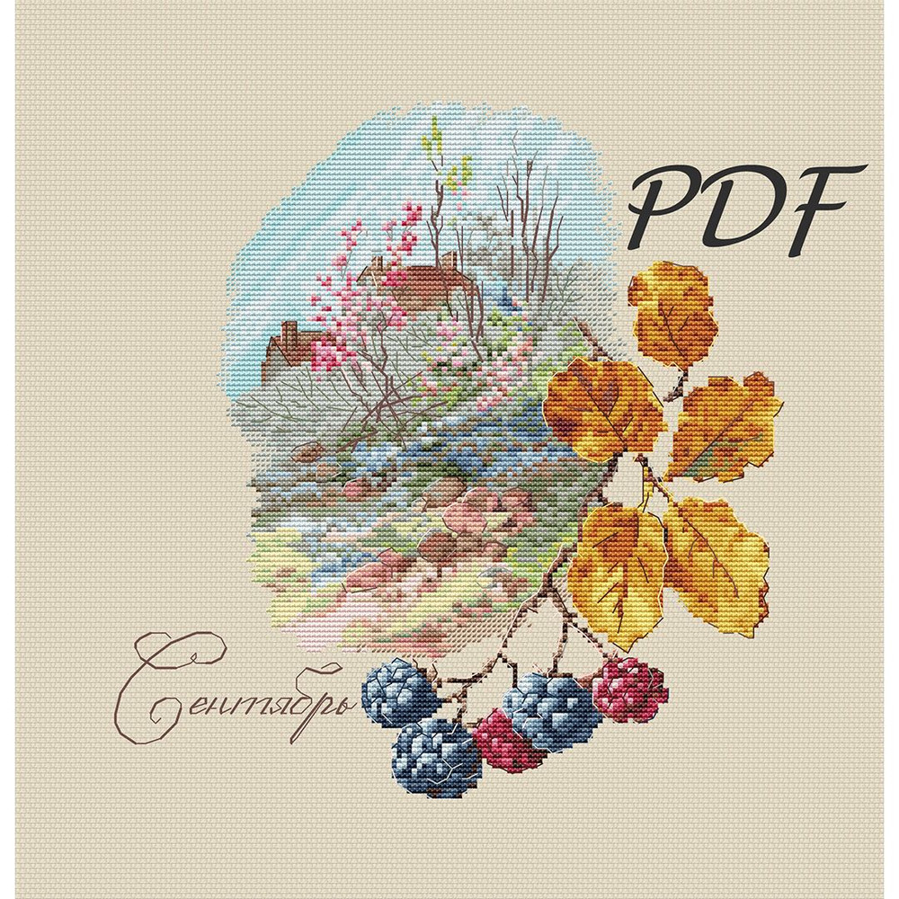 Cross Stitch September Cross Stitch Patterns Design For Embroidery Pdf 3