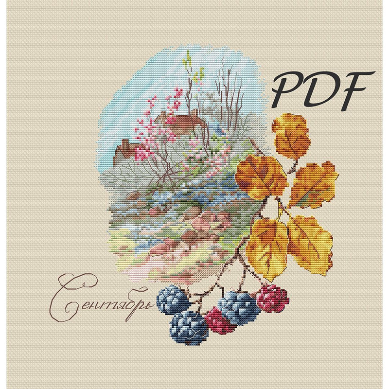 Cross Stitch September Cross Stitch Patterns Design For Embroidery Pdf 3