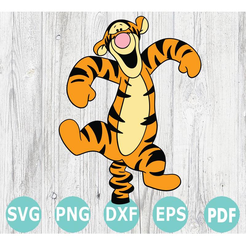 Tigger Disney Cut File Svg Winnie The Pooh Svg Magical Svg Silhouette Svg Fairy 0