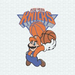 super mario basketball new york knicks svg
