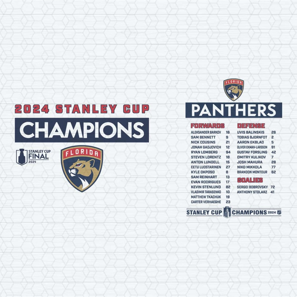 2024 Stanley Cup Champions Panthers Roster SVG.jpg