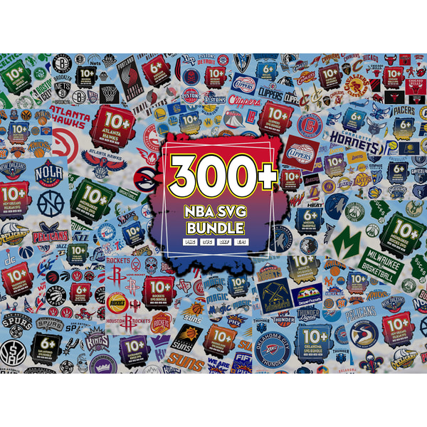Open Nba File 300 Files NBA Svg Bundle, Sport Lovers Svg, NBA Team Svg, NB - Inspire ...