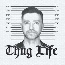 thug life justin timberlake mugshot png