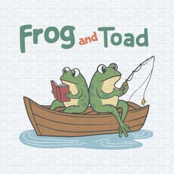 gift for book lover frog and toad book svg