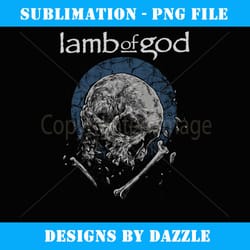 lamb of god u2013 skull toss blue - decorative sublimation png file