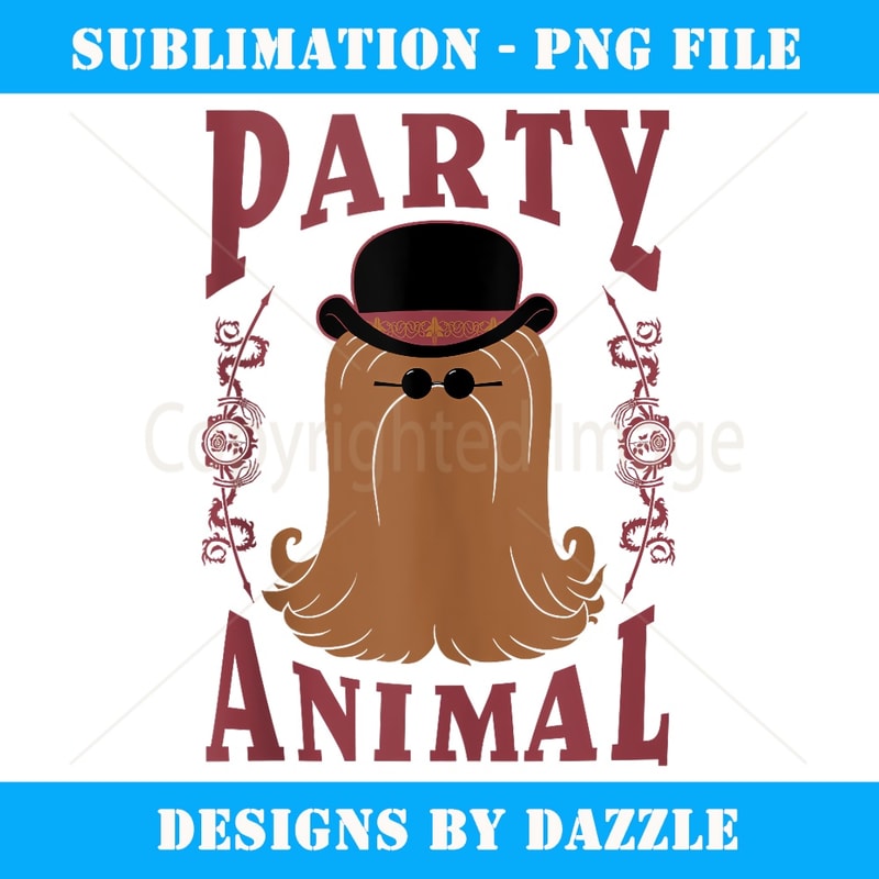 Addams Family Cousin It Party Animal Portrait - Stylish Sublimation Digital Download