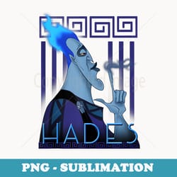 disney villains hades geometric portrait - instant sublimation digital download