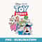 Disney Pixar Toy Story Andys Toys Group Shot - Aesthetic Sublimation Digital File