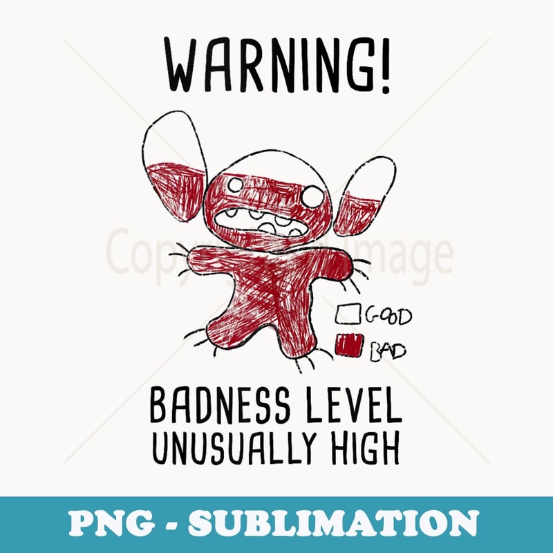 Stitch Rae Level Disney Lilo & Stitch 626 Stitch Day Warning Badness Level - | Inspire ...
