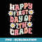 Happy First Day of 7th Grade Cute Groovy 7th Grade Teacher - High-Resolution PNG Sublimation File