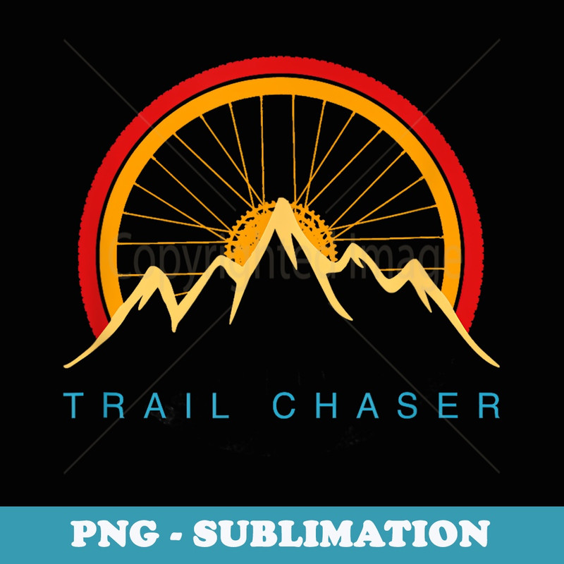 Mountain Bike - Trail Chaser Mountain Bike MTB - Stylish Sublimation Digital Download