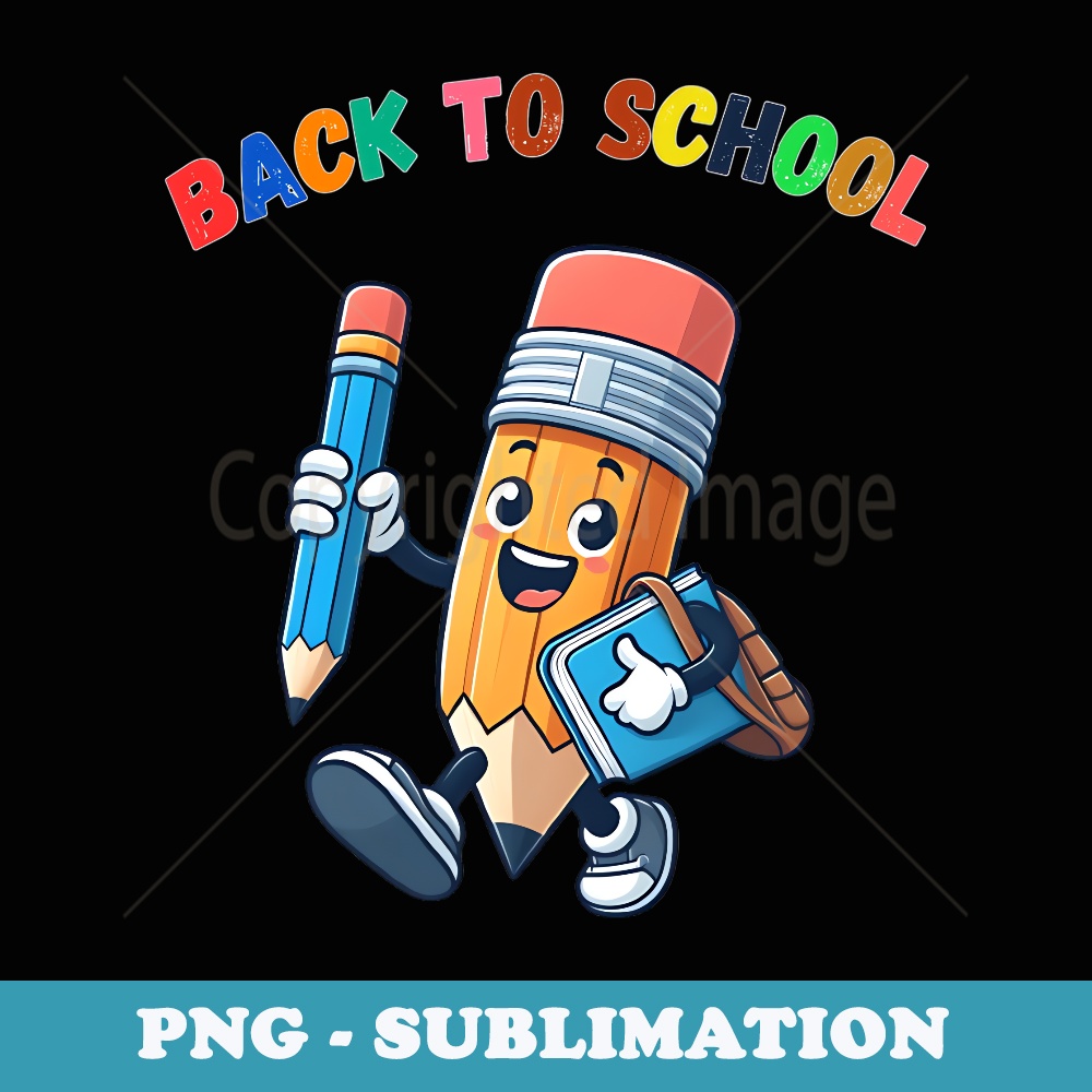 Back To School Pencil Funny Pencil Outfit For - Premium Sublimation Digital Download