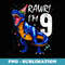 Rawr Im 9 9th Birthday Dinosaur s Boys Dinosaur - Creative Sublimation PNG Download