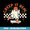 Vintage Retro Halloween Creep It Real Ghost Boy Fall Season - Sublimation PNG File