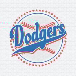 retro dodgers baseball mlb team svg