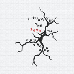 i survived the nj earthquake commemorative svg