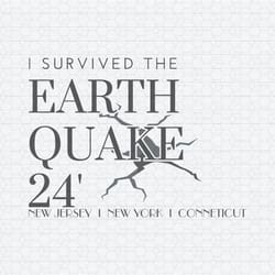 retro i survived the earthquake 24 svg