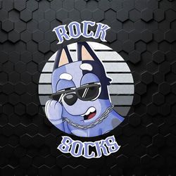Bluey Rock Socks Cartoon Character Png